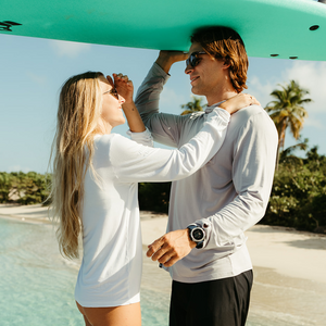 Burgee Co. Hooded Bamboo Sunshirt - Reef Shark